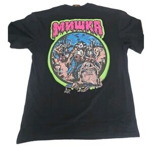 Mishka Death‎ Adders Graphic Print Black T-Shirt Streetwear Style